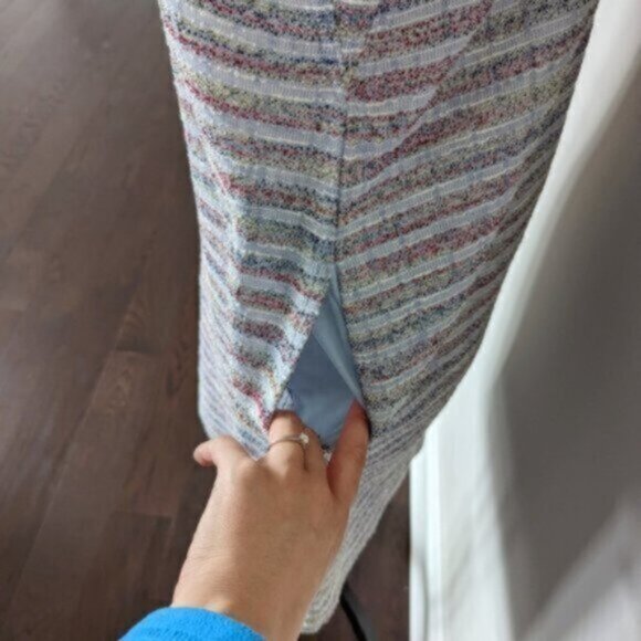 Anthropologie rainbow knit striped high neck sleeveless dress - Picture 5 of 7